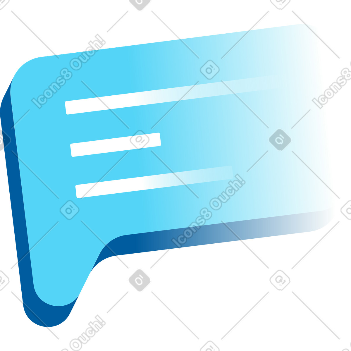 Ilustración Burbuja en estilo Icy a descargar en PNG y SVG