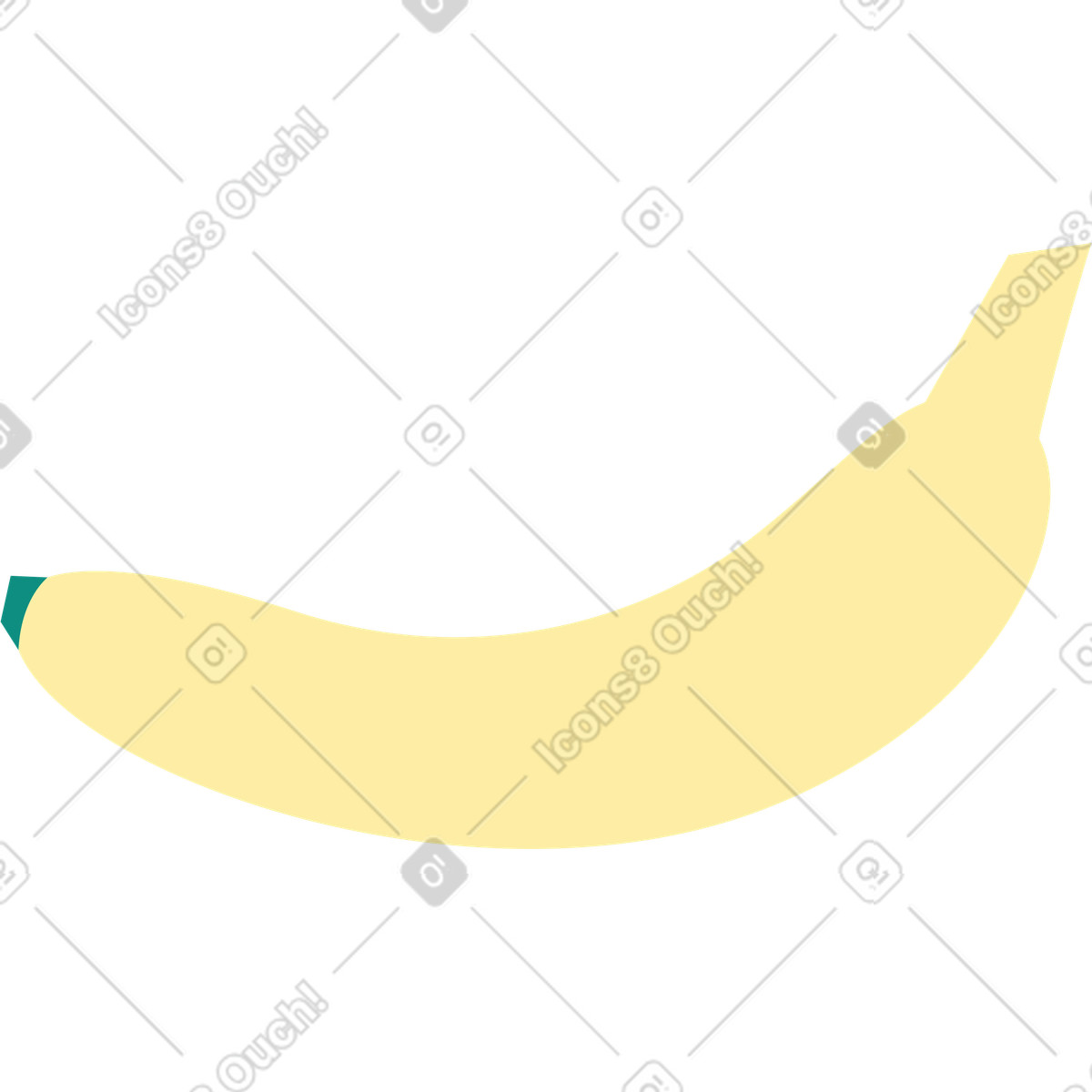 Banana illustration in Polar style download in PNG, SVG