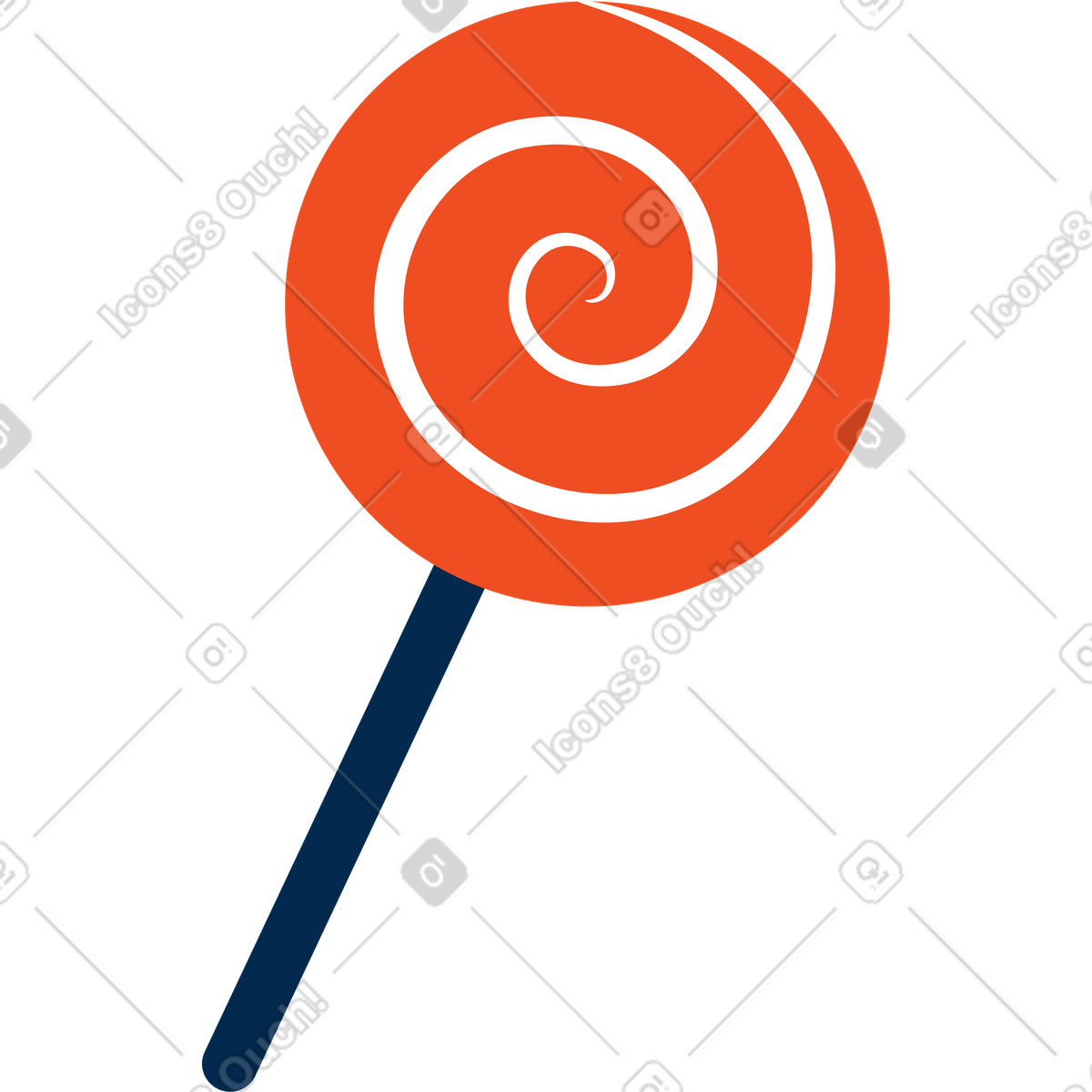Ilustração de Pirulito em no estilo Flame para baixar em PNG, SVG