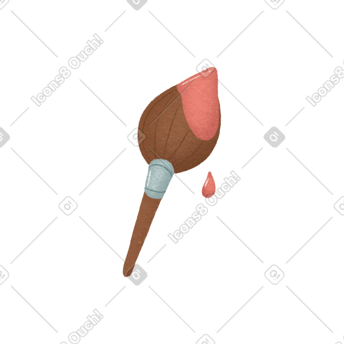 Ilustración Cepillo en estilo Woolly a descargar en PNG y SVG