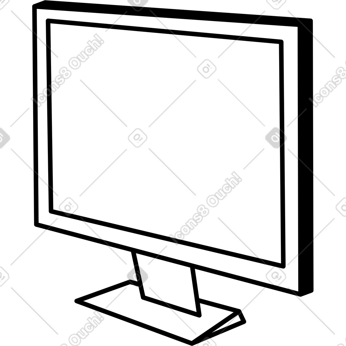 Screen illustration clipart showcasing various display in PNG, SVG, GIF.