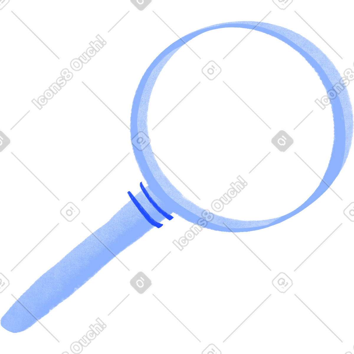 Ilustración Magnifying glass en estilo Quirky a descargar en PNG y SVG
