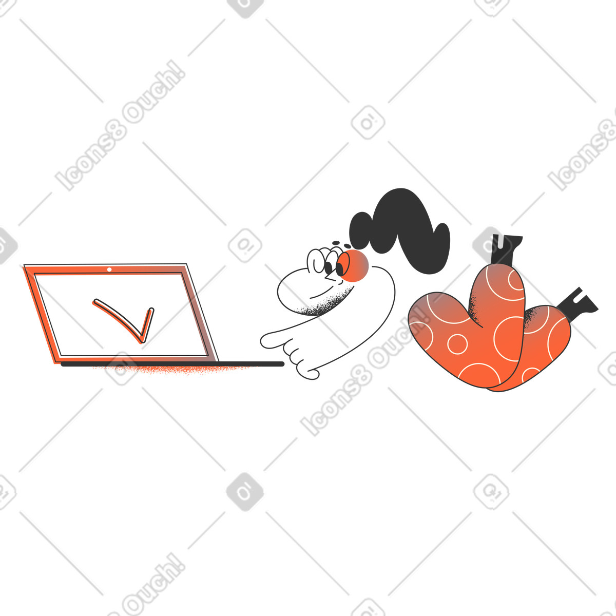 Ilustração de Acesso concedido em no estilo Crayon para baixar em PNG, SVG
