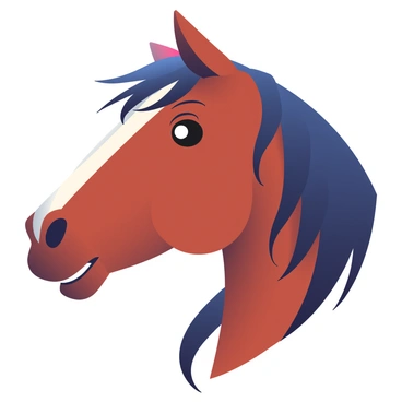 A close-up profile of a horse's head shows a majestic horse with a shiny chestnut coat. The horse's expressive dark brown eyes are large and glistening, reflecting a sense of intelligence and awareness. Its long, flowing mane cascades elegantly down its neck, with strands catching the light delicately. The nostrils are flared slightly, and the horse's ears are perked up, indicating alertness. The background is softly blurred, drawing focus to the horse's features and emotions.