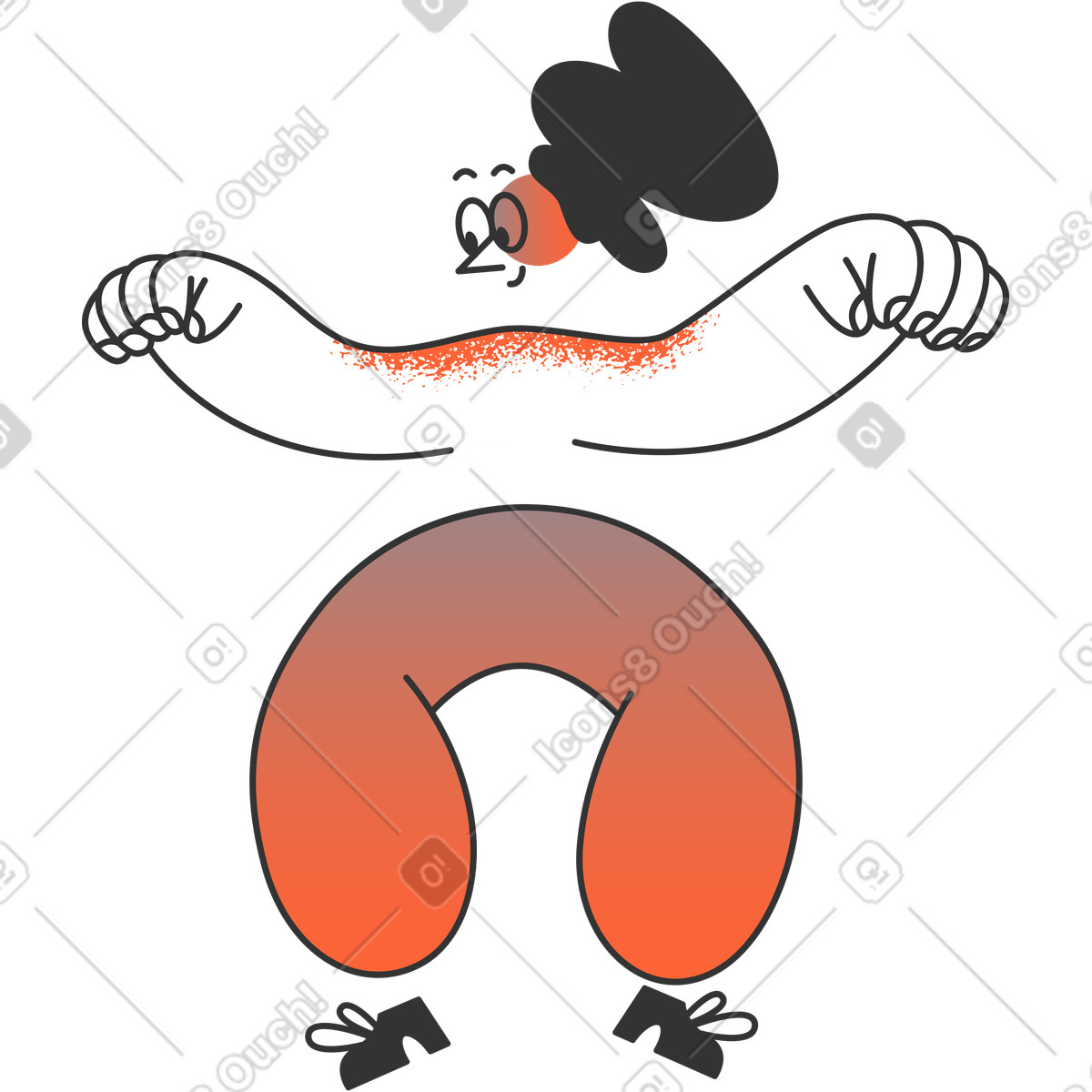 Girl illustration in PNG, SVG