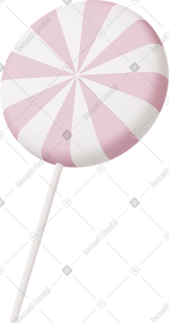 食物 Casual life スタイルの 3D pink candy のイラストをPNG、SVG形式でダウンロード