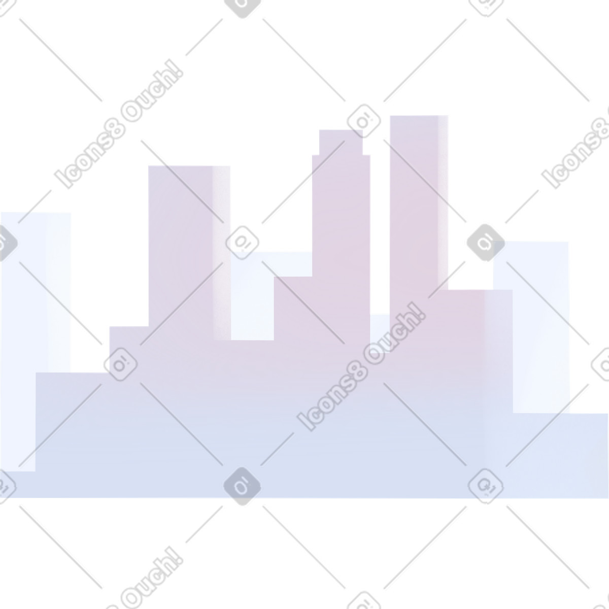 Ilustração de City ​​silhouette em no estilo Shine para baixar em PNG, SVG