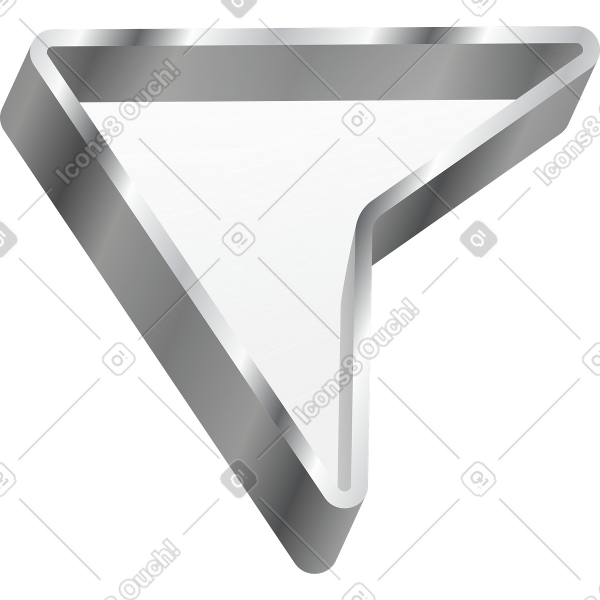 Transparent arrow illustration in Token style download in PNG, SVG