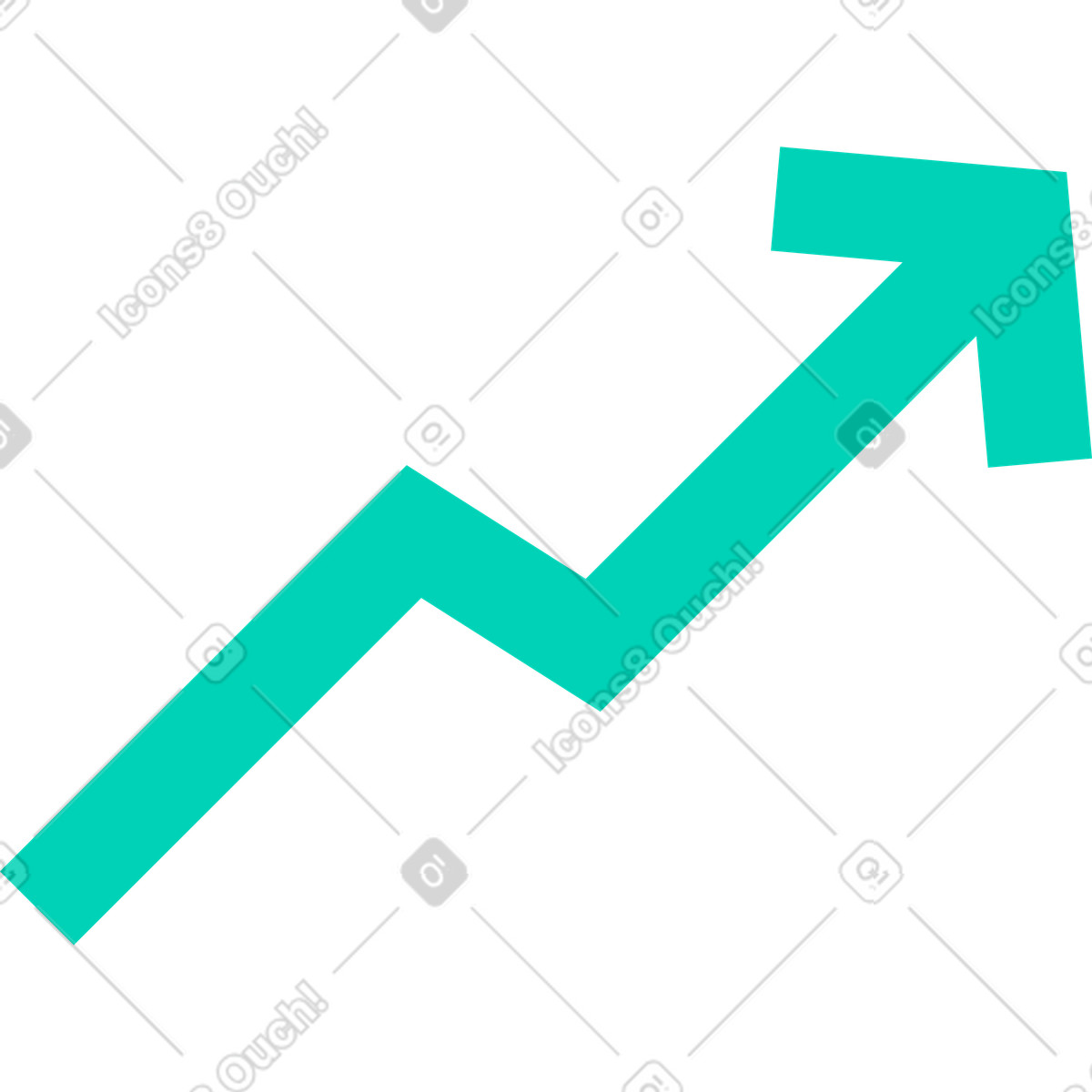 Freccia su illustrazione in stile Basic scarica in PNG, SVG