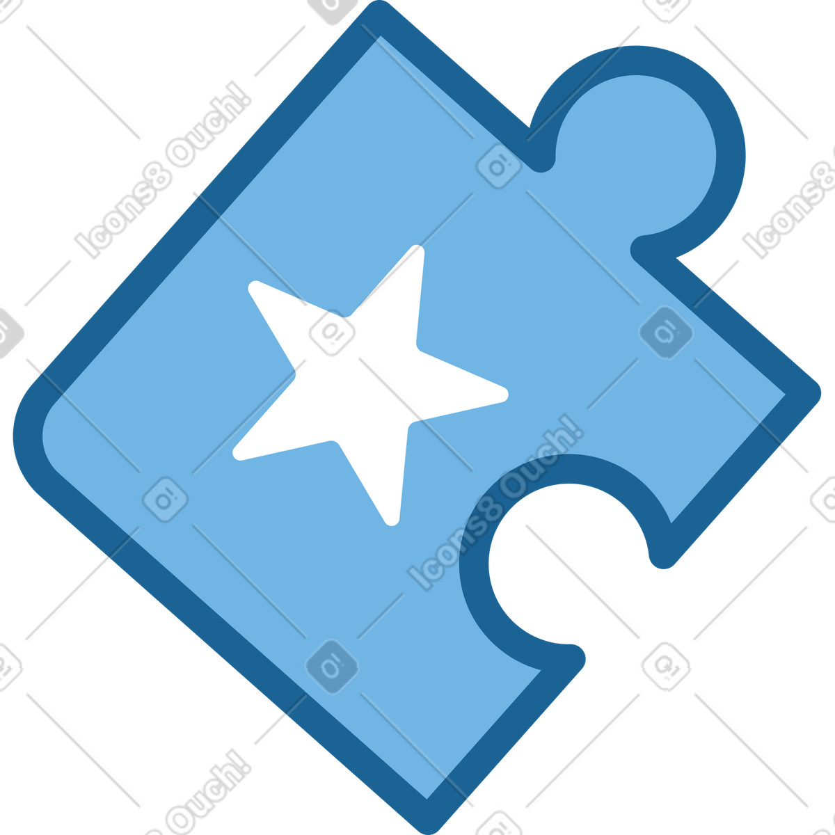下载 Natty 风格的 星形拼图 插画，支持 PNG、SVG 格式