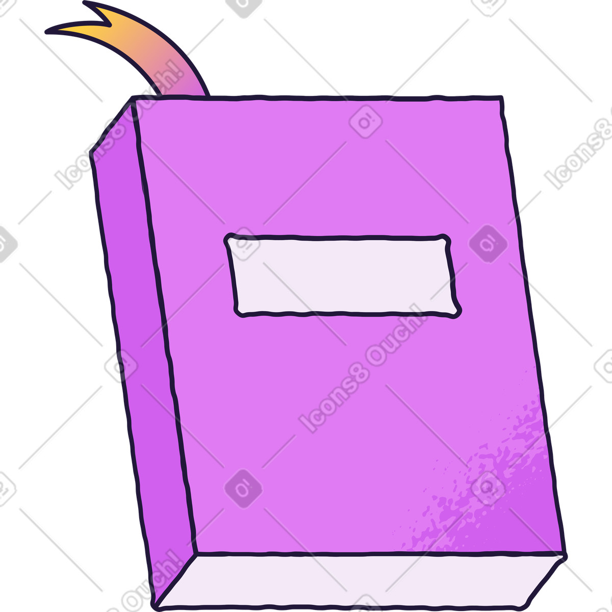 Ilustração de Livro em no estilo Conifer para baixar em PNG, SVG