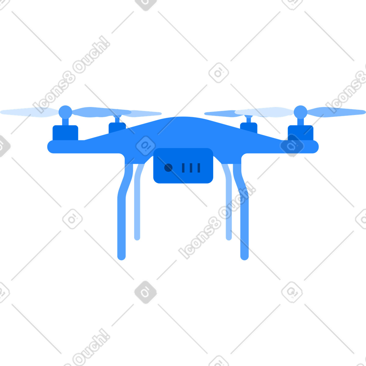 Ilustração de Entrega por drone em no estilo Urban para baixar em PNG, SVG
