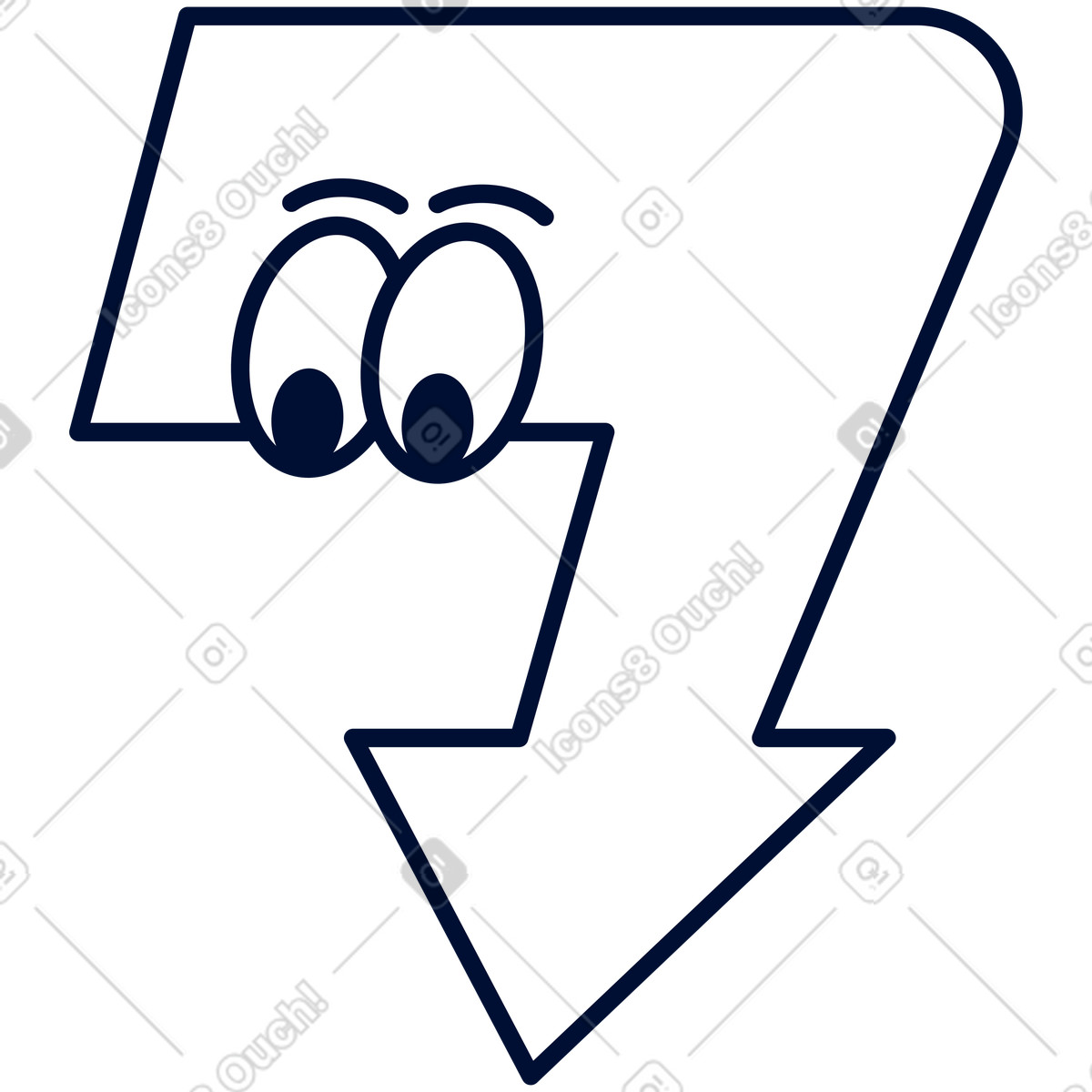 Start here illustration in Blink style download in PNG, SVG