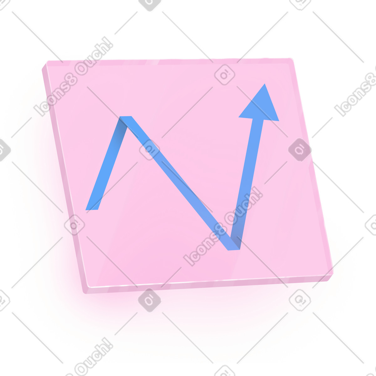 Screen with arrow illustrazione in stile Props scarica in PNG, SVG