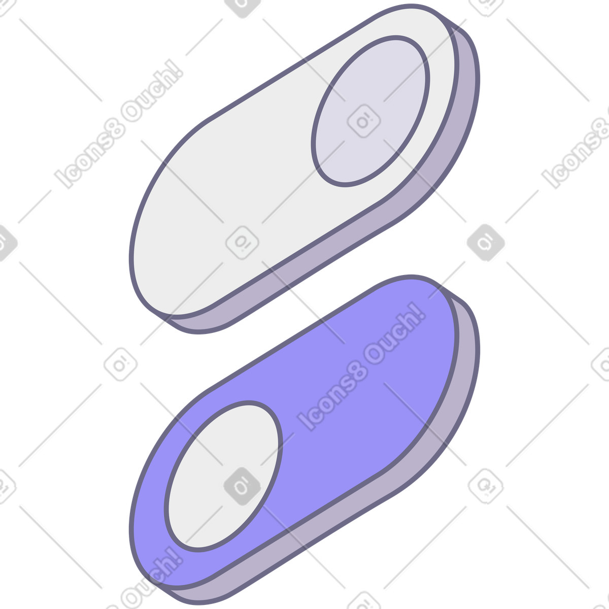 Buttons switches illustration in Modul style download in PNG, SVG