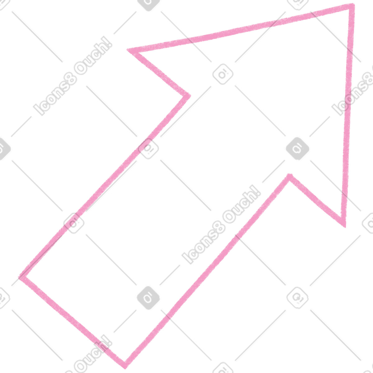 Tutti 스타일의 Big pink arrow 일러스트레이션 PNG, SVG 다운로드
