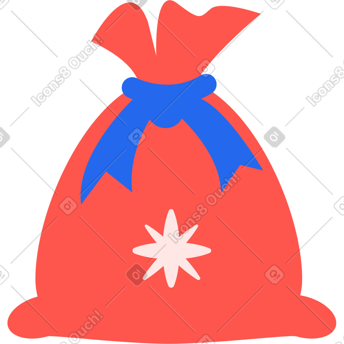 Tasche mit geschenken-Illustration im Kingdom-Stil als Download in PNG, SVG