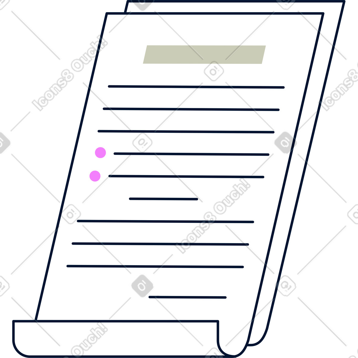 Documenti illustrazione in stile Cubes scarica in PNG, SVG