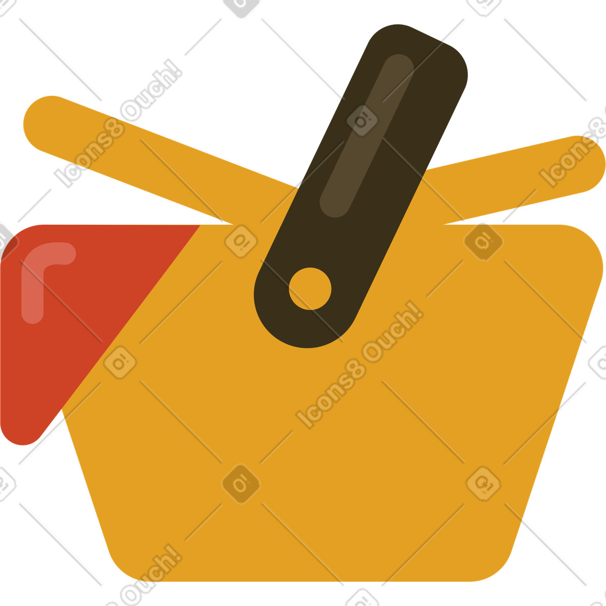 Illustration Panier pique-nique dans le style Arabica à télécharger aux formats PNG, SVG