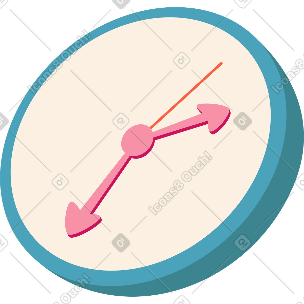 Ilustração de Large wall clock em no estilo Dizzy para baixar em PNG, SVG