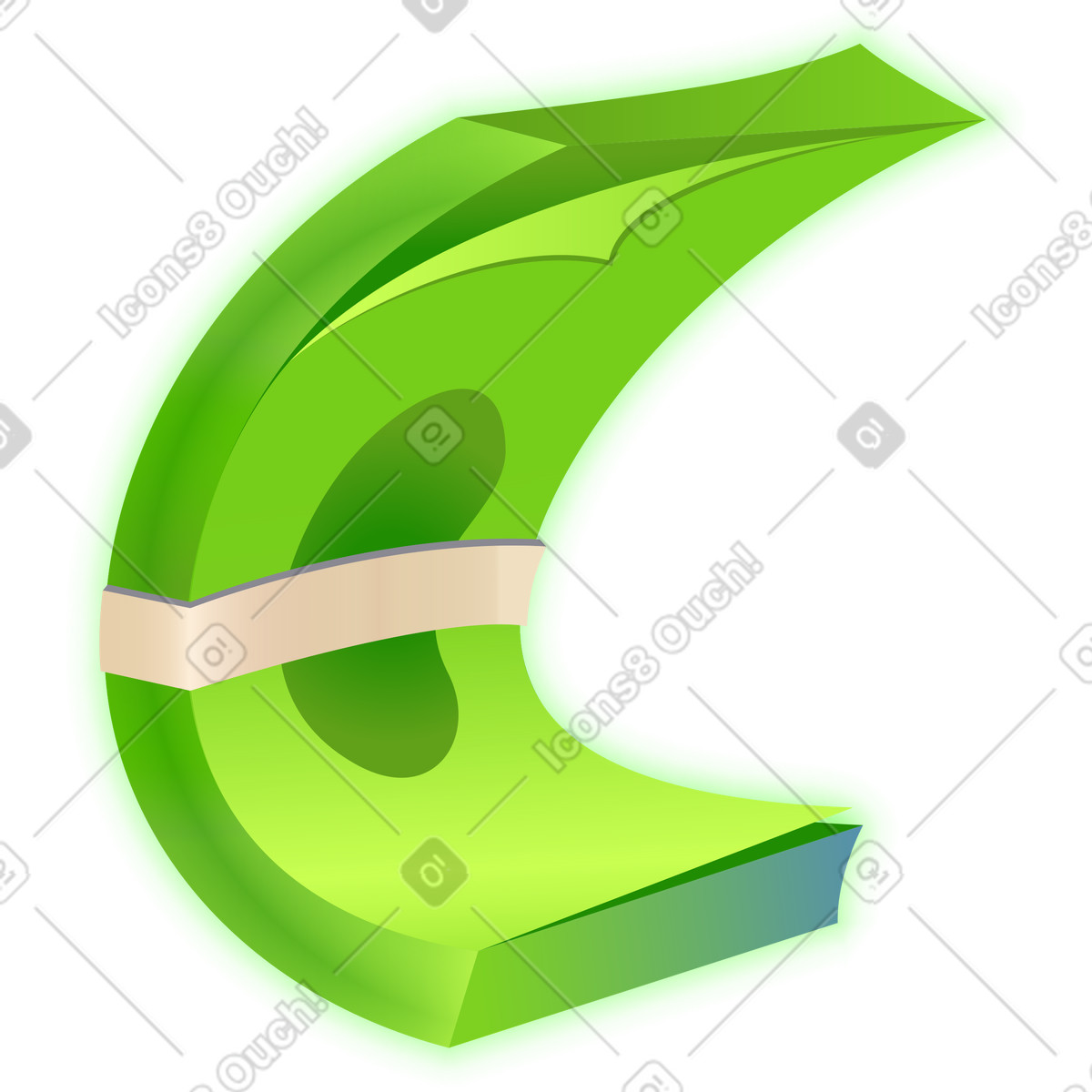 Mazzetta di banconote illustrazione in stile Isotech scarica in PNG, SVG