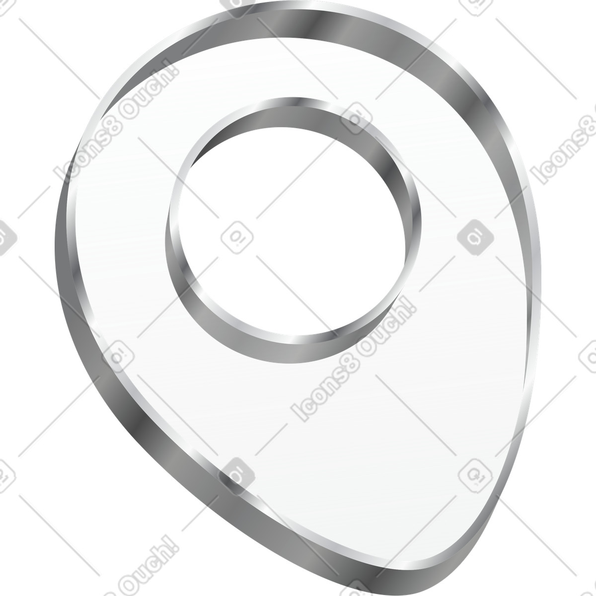 Transparent geotag illustration in Token style download in PNG, SVG