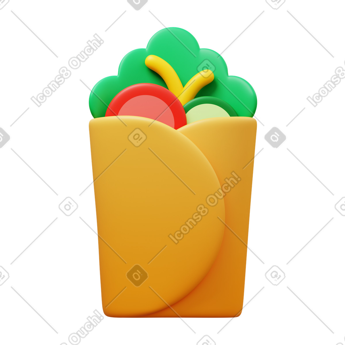 Иллюстрация Wrap в стиле 3D Fluency — скачать в форматах PNG, SVG