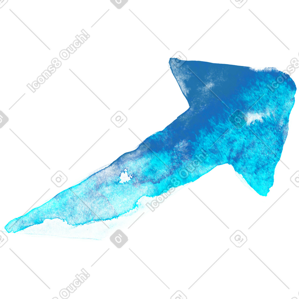 Arrow illustration in Inky style download in PNG, SVG