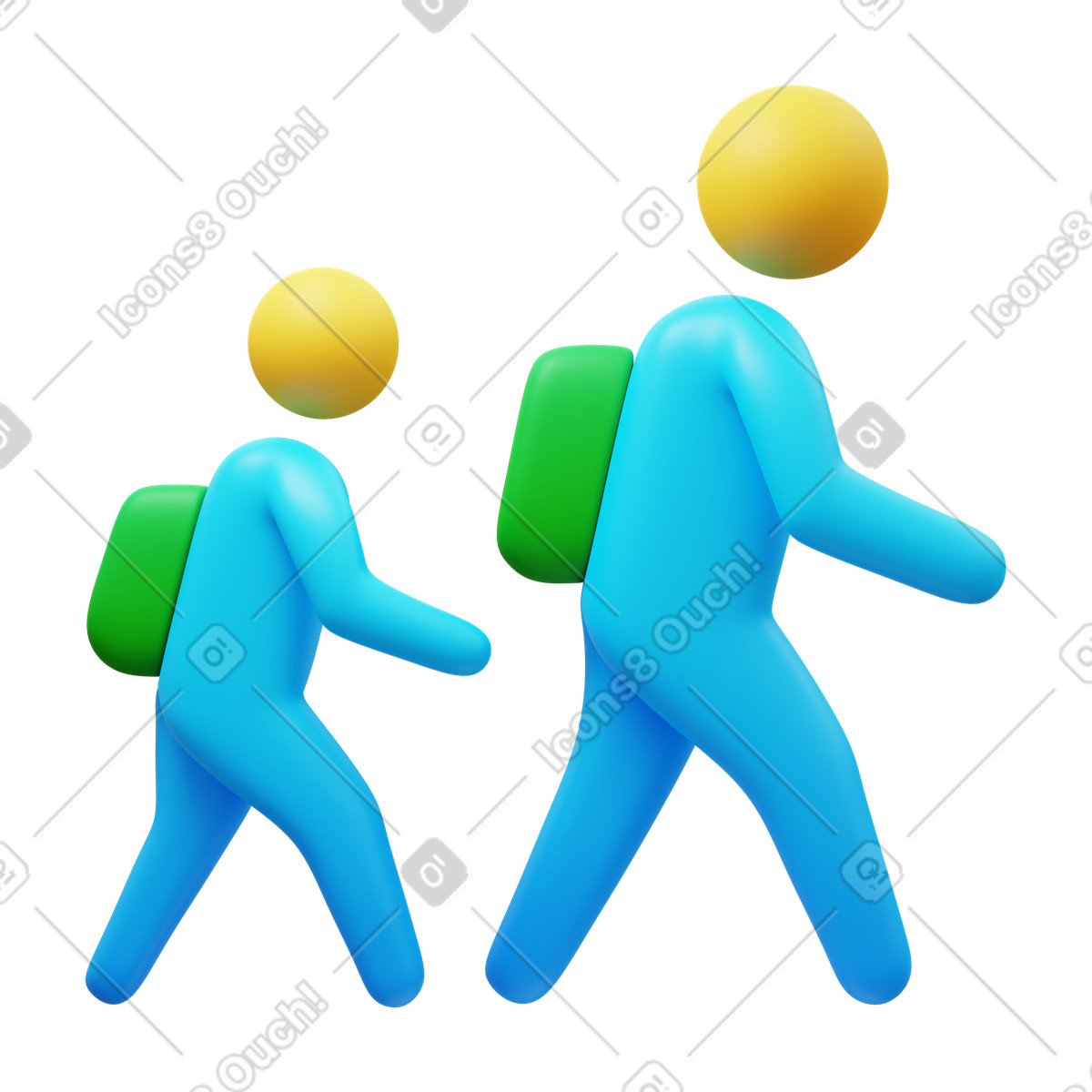 Students illustrazione in stile 3D Fluency scarica in PNG, SVG