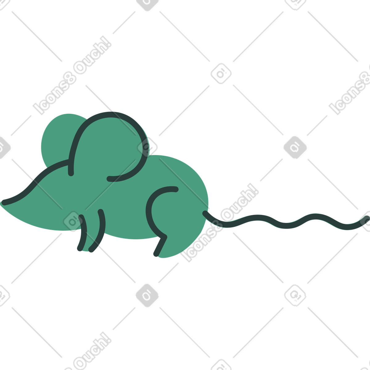 下载 Macaroni 风格的 老鼠 插画，支持 PNG、SVG 格式