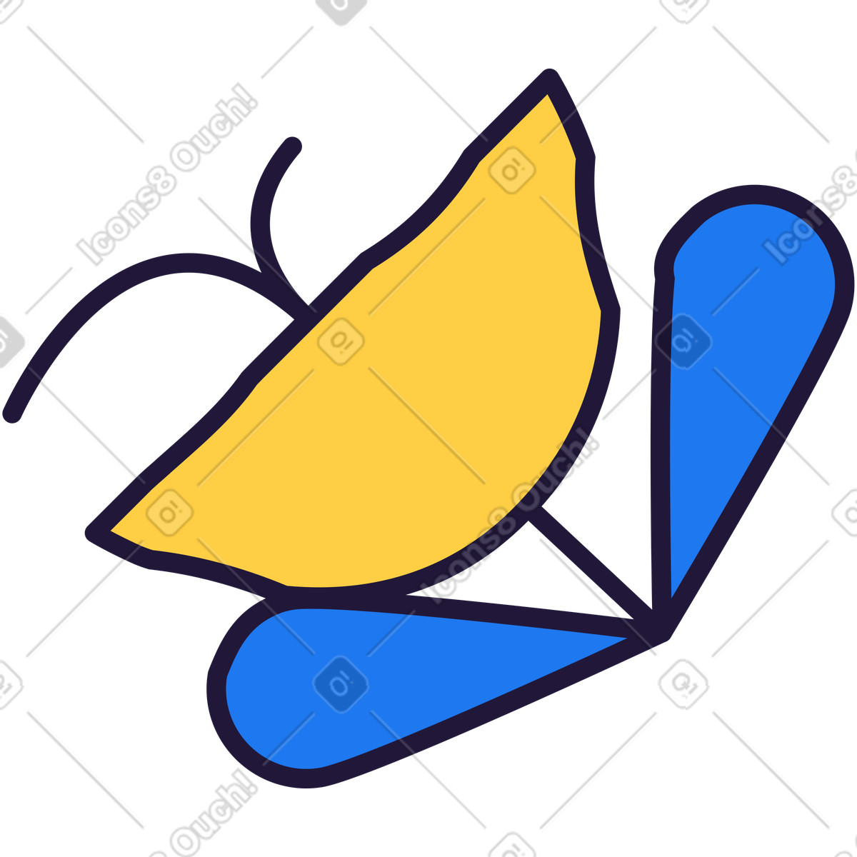 Fiore illustrazione in stile Conifer scarica in PNG, SVG
