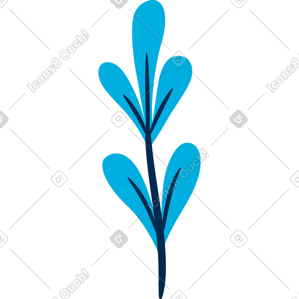 Illustration Plante dans le style Flame à télécharger aux formats PNG, SVG