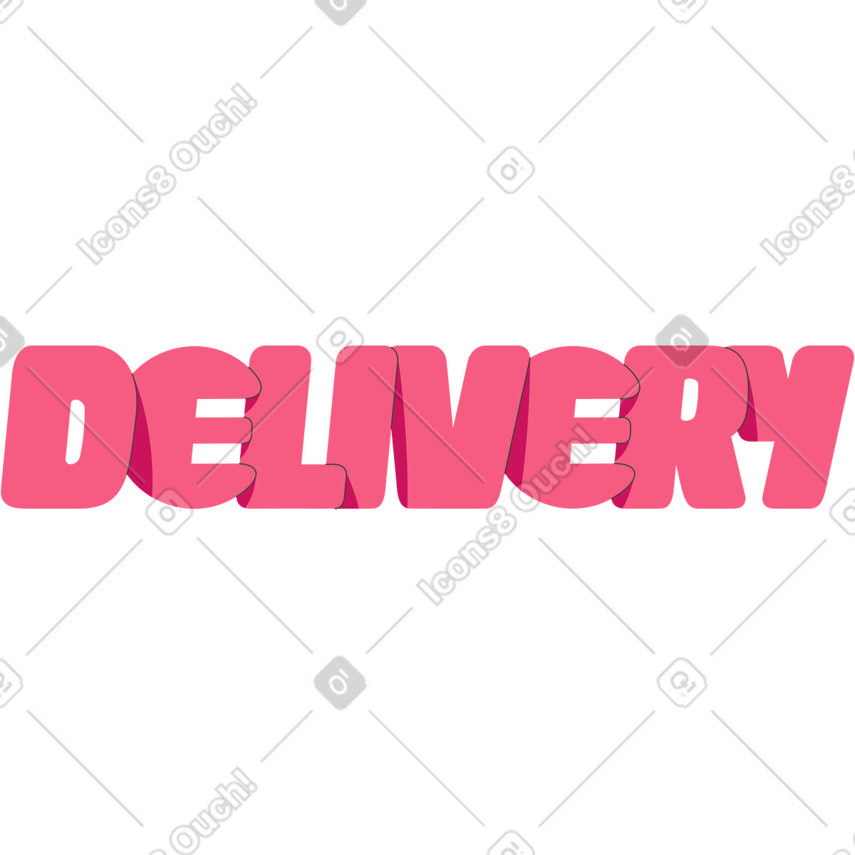 Ilustración Entrega en estilo Dizzy a descargar en PNG y SVG