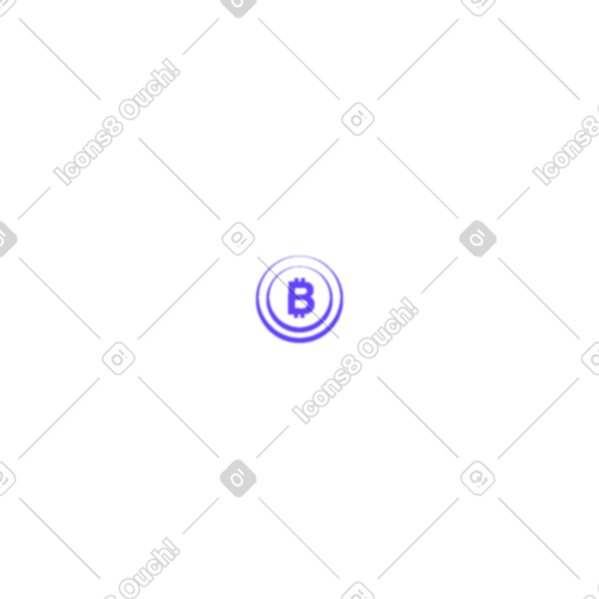 Ilustración Moneda bitcoin en estilo Pure a descargar en PNG y SVG