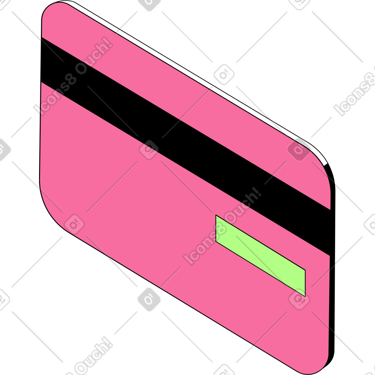 Project スタイルの バンクカード のイラストをPNG、SVG形式でダウンロード