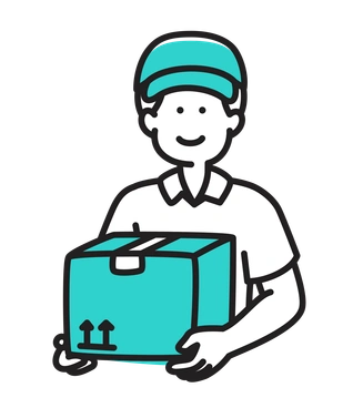 Ilustraciones e Imágenes de Deliveryman en PNG y SVG