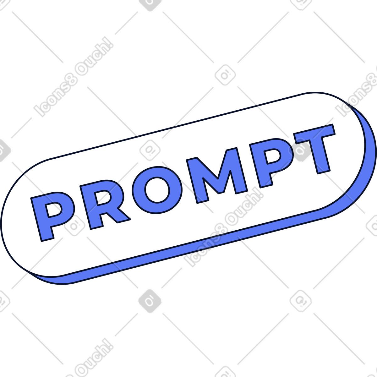 Segno di richiesta illustrazione in stile Flexy scarica in PNG, SVG