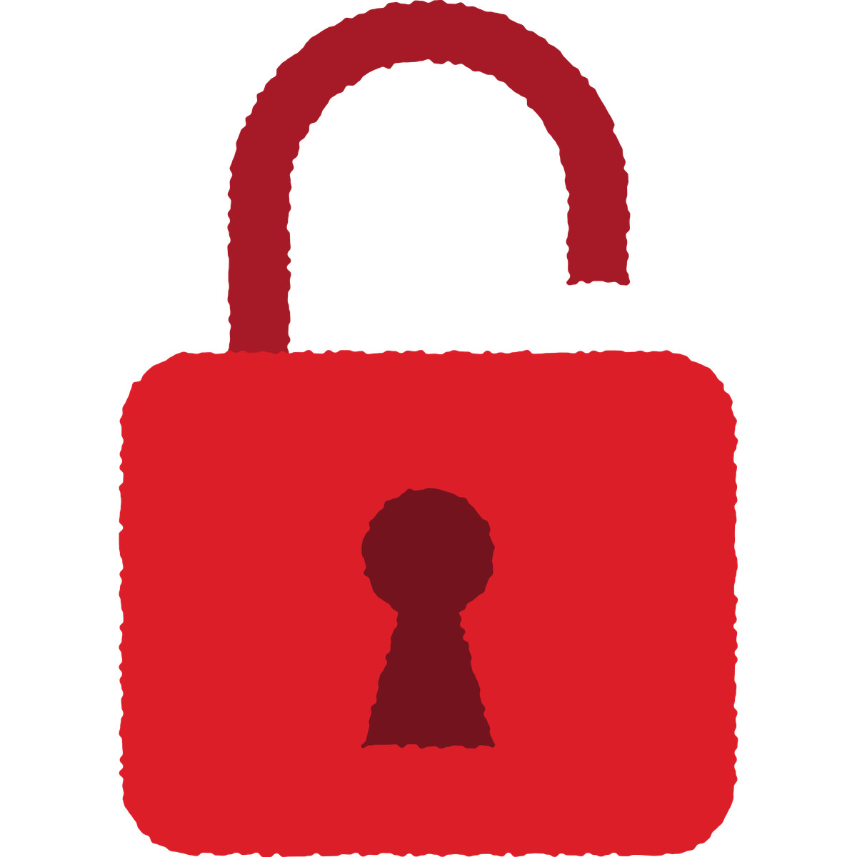 Lock unlocked illustration in Cherry style download in PNG, SVG