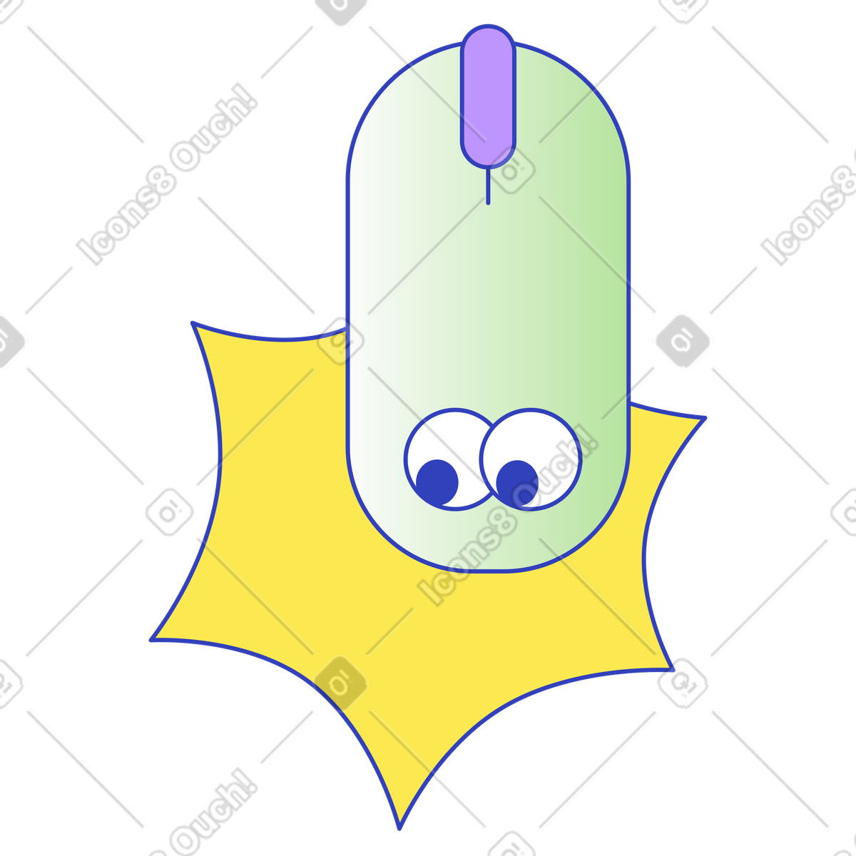 Computer mouse, Device user input, Navigation control illustration in Eyeful style download in PNG, SVG