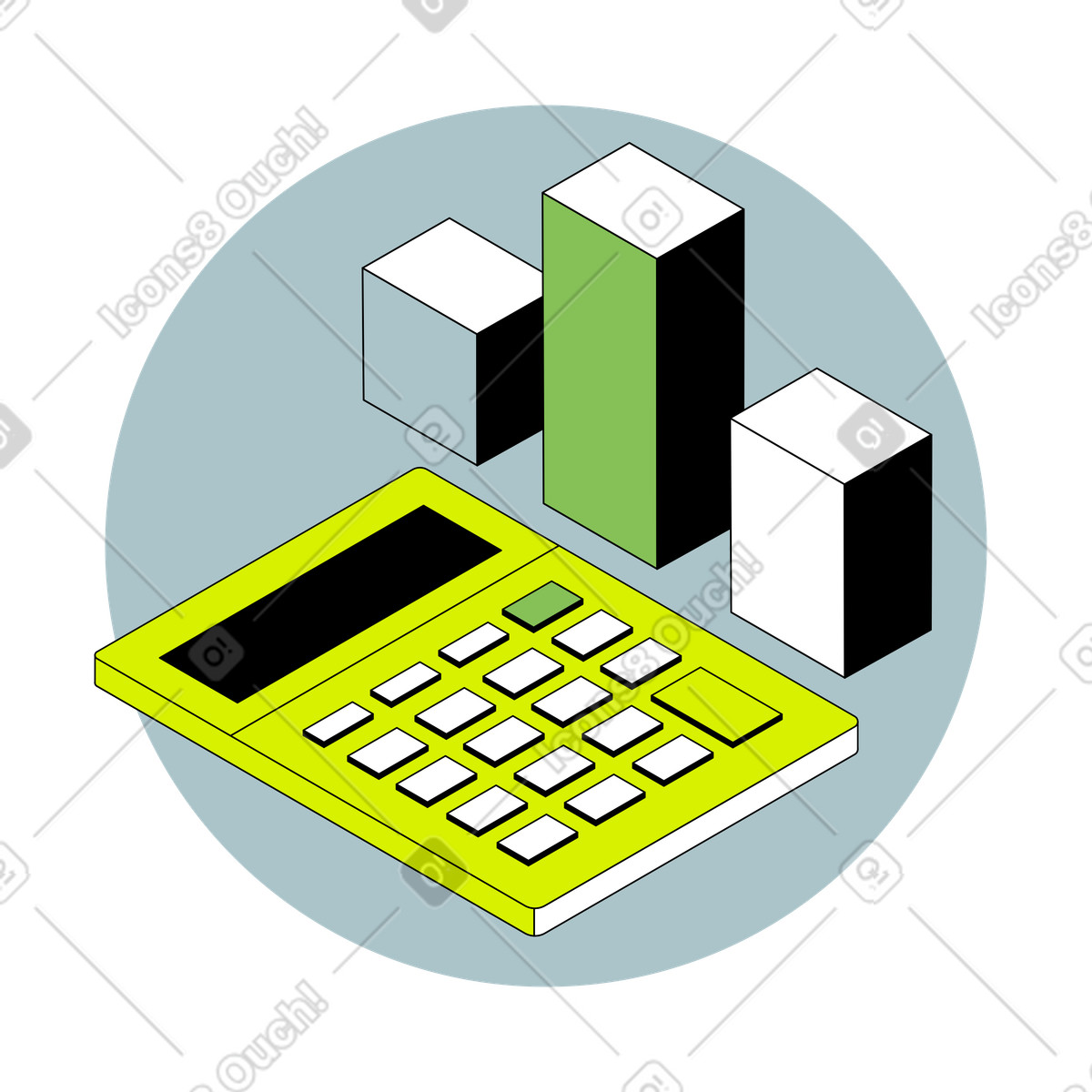 Predictive analytics for smarter marketing strategies-Illustration im Isometric-Stil als Download in PNG, SVG