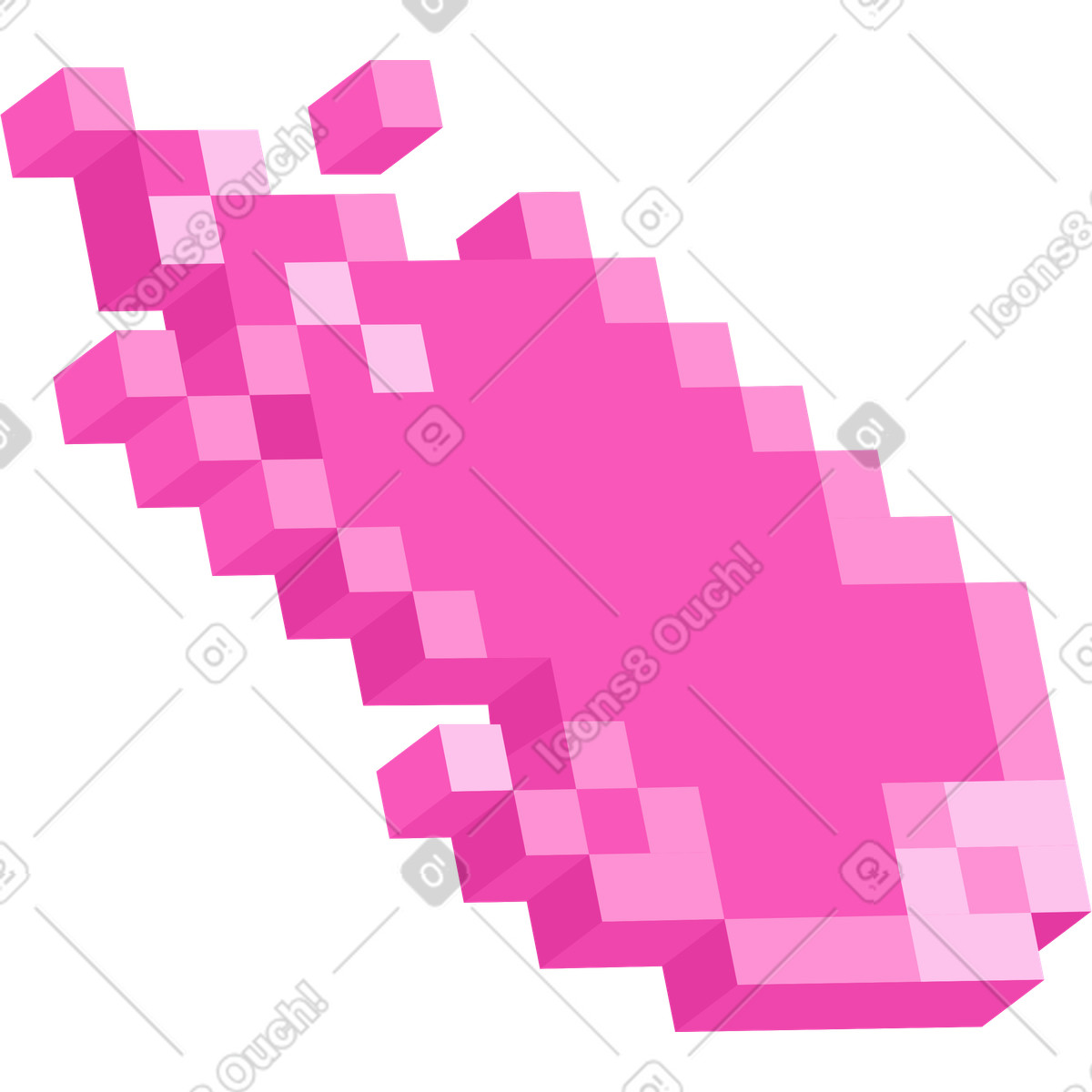 Ilustración Cometa en estilo 8bit a descargar en PNG y SVG