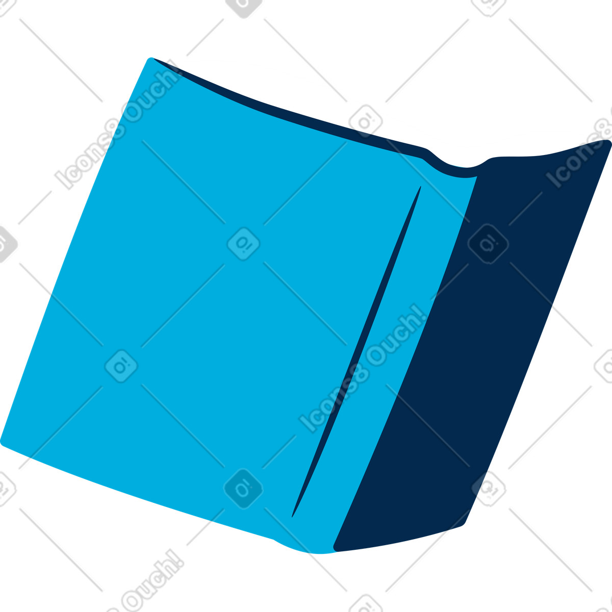 Flame スタイルの Book のイラストをPNG、SVG形式でダウンロード