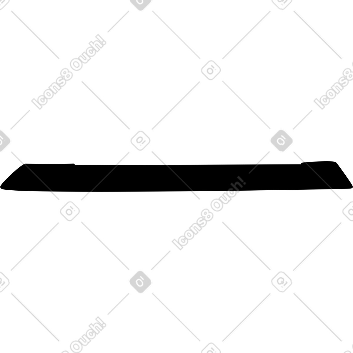 Ilustração de Yoga mat rolled with strap for fitness and exercise practice em no estilo Notion Line Art para baixar em PNG, SVG