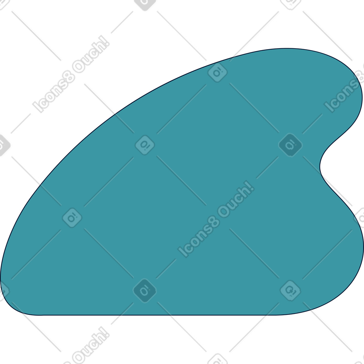 Teal 스타일의 추상적 인 배경 일러스트레이션 PNG, SVG 다운로드