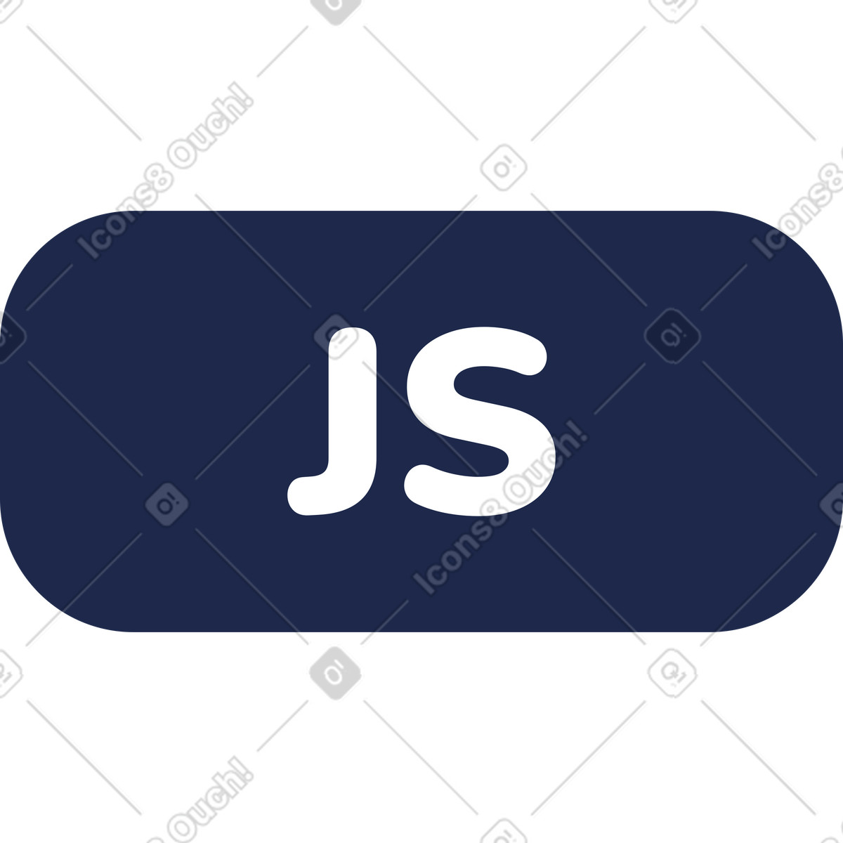 Icona js illustrazione in stile Outline scarica in PNG, SVG