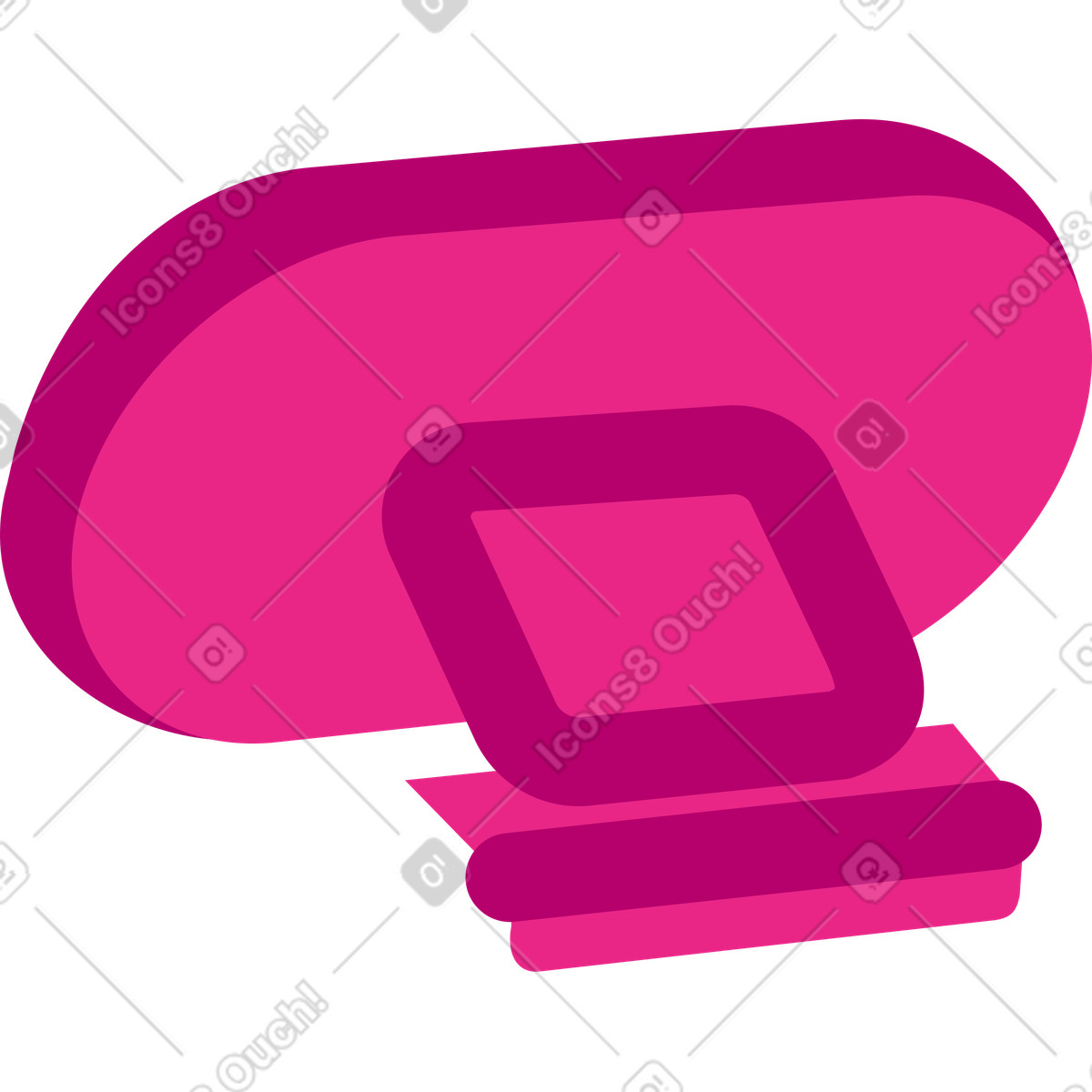 Webcam rosa illustrazione in stile Active scarica in PNG, SVG