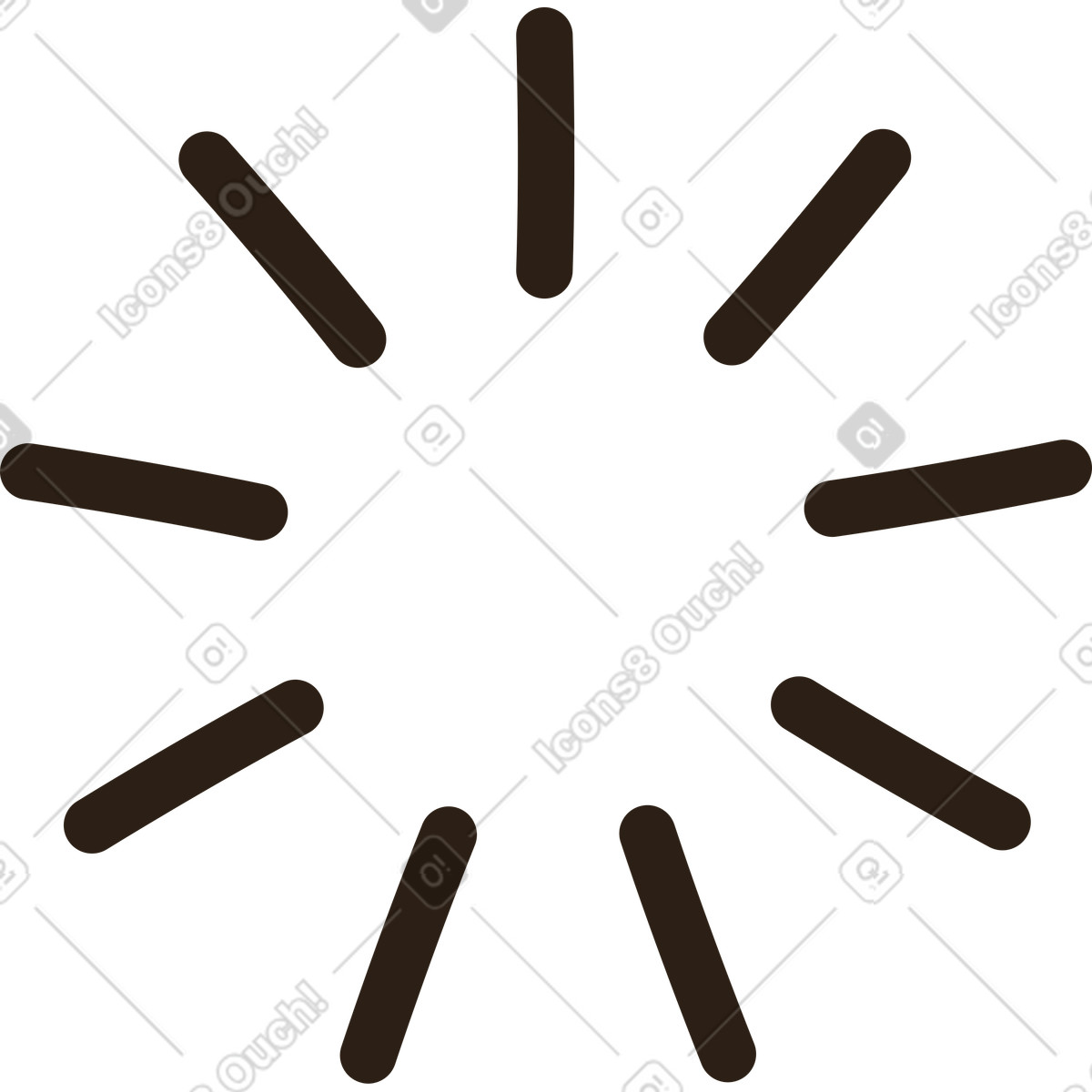 Loading circle illustration in Plain style download in PNG, SVG