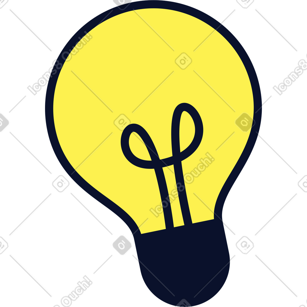 Ilustración Bulbo en estilo Flexy a descargar en PNG y SVG