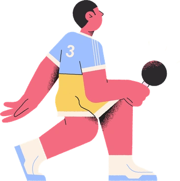Table tennis player PNG, SVG