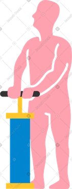 Man with pump PNG, SVG